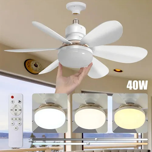VENTILADOR DE TECHO CON LÁMPARA 40W