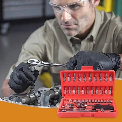 SET DE HERRAMIENTAS 46 LLAVE DE 1/4