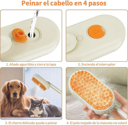 CEPILLO A VAPOR RECARGABLE, PARA MASCOTAS