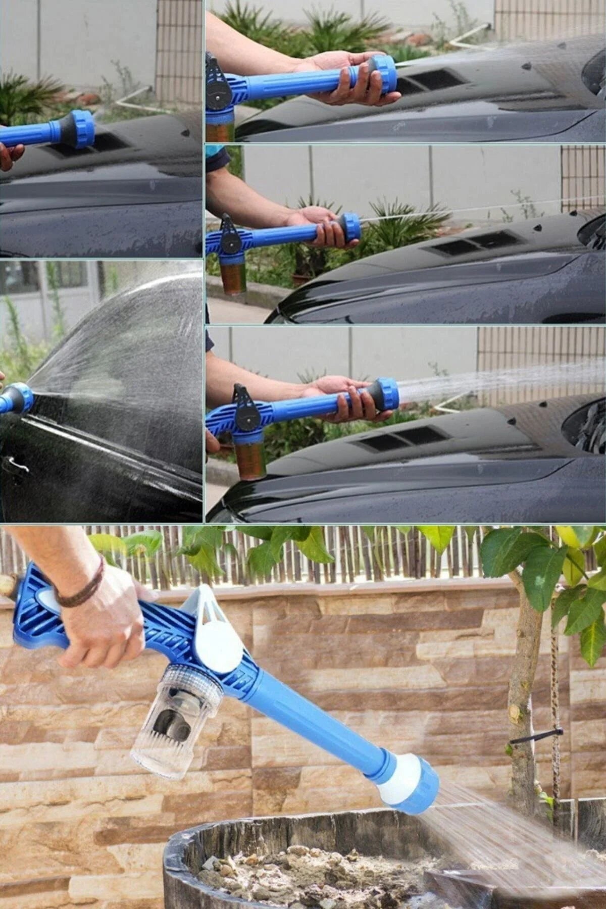 🚿 PISTOLA DE AGUA MULTIFUNCIÓN 8 EN 1